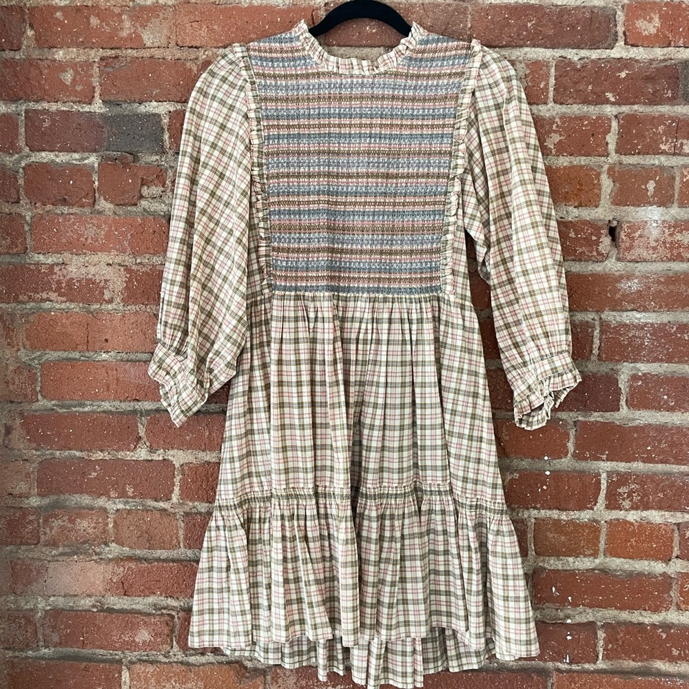 Dôen Leda Plaid Dress